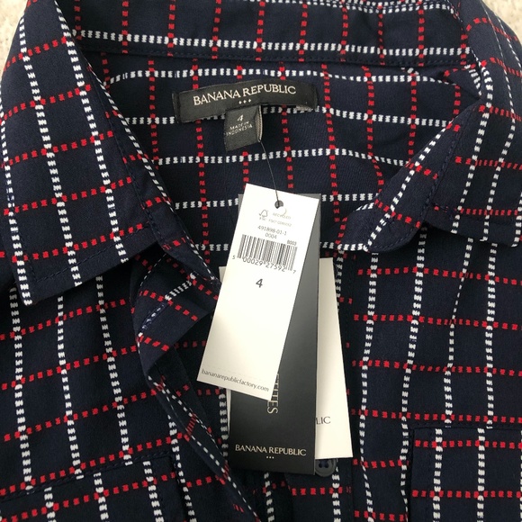 NWT Banana Republic Utility Shirt Dress - Picture 9 of 9